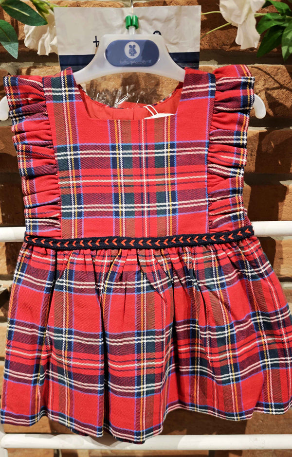 TUTTO PICCOLO SCAMICIATA TARTAN + CALZAMAGLIA ROSSA