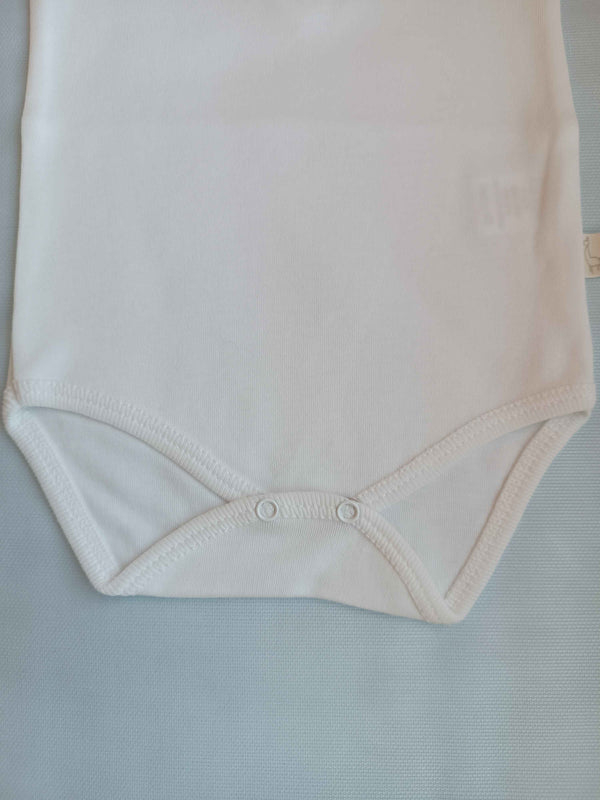 BABYGI BODY MANICA VOLANT SANGALLO BIANCO