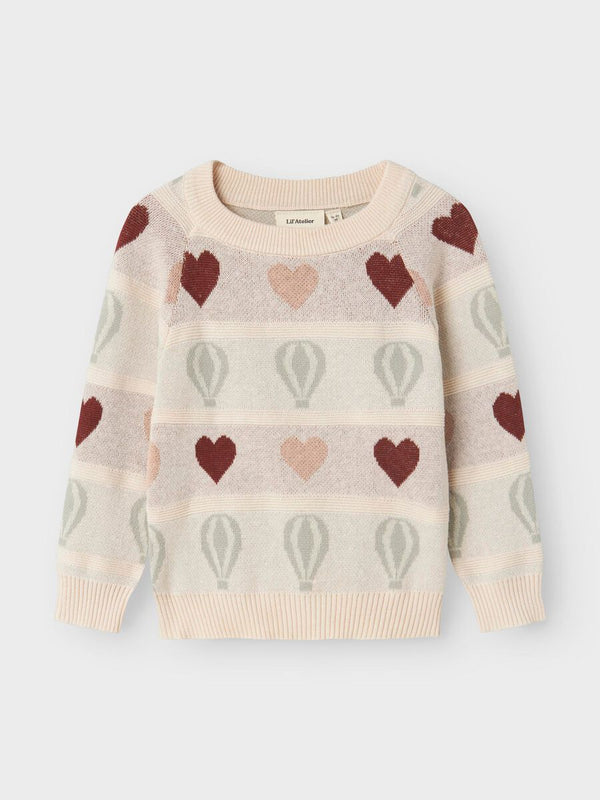 LIL ATELIER MAGLIA KNIT PASTEL PARCHMENT