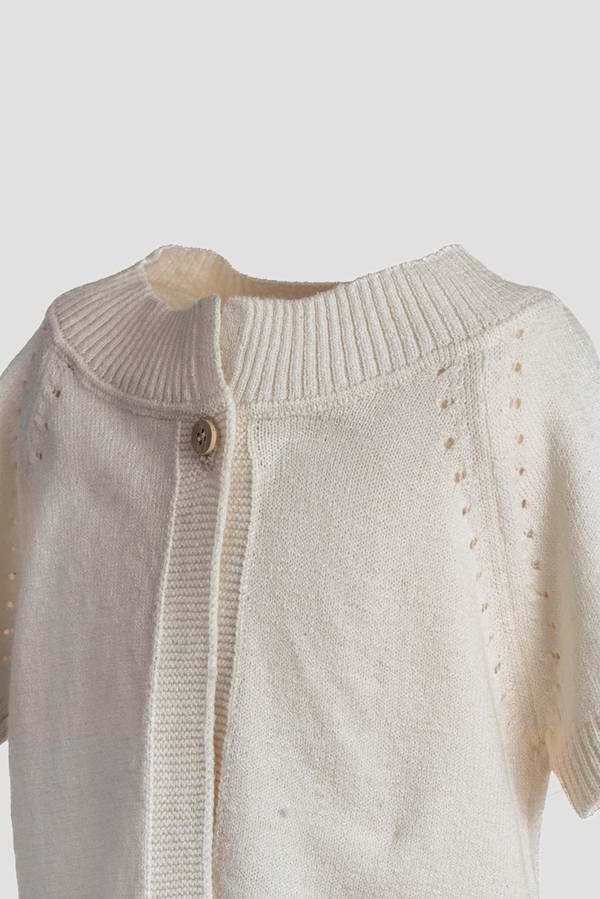 BAMBOOM CARDIGAN MANICHE CORTE SAND