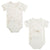 BIMBIDREAMS SET 2PZ BODY MANICA CORTA 50%BAMBù50%COTONE 0-1 MESE BC241910 NOE