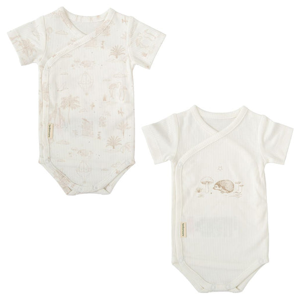 BIMBIDREAMS SET 2PZ BODY MANICA CORTA 50%BAMBù50%COTONE 0-1 MESE BC241910 NOE