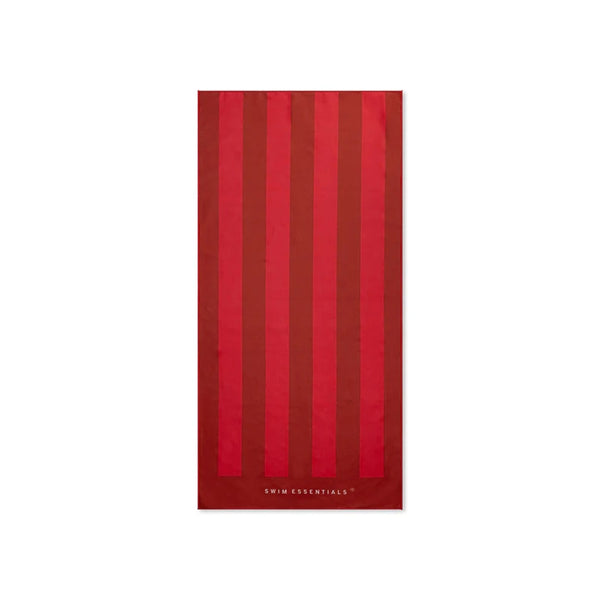 SWIMESSENTIAL Telo mare in microfibra - Rosso - Granchio - 135 x 65 cm