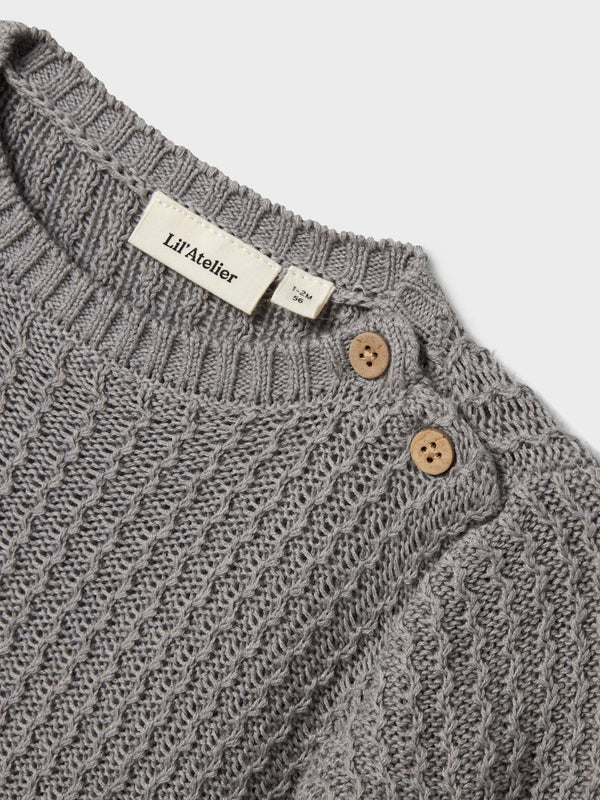 LIL ATELIER MAGLIA ULTIMATE GREY