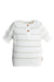 BAMBOOM MAGLIA A RIGHE MANICHE CORTE WARM WHITE