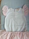 BABYGI COMPLETO VICHY ROSA BODY+CULOTTE VOLANT