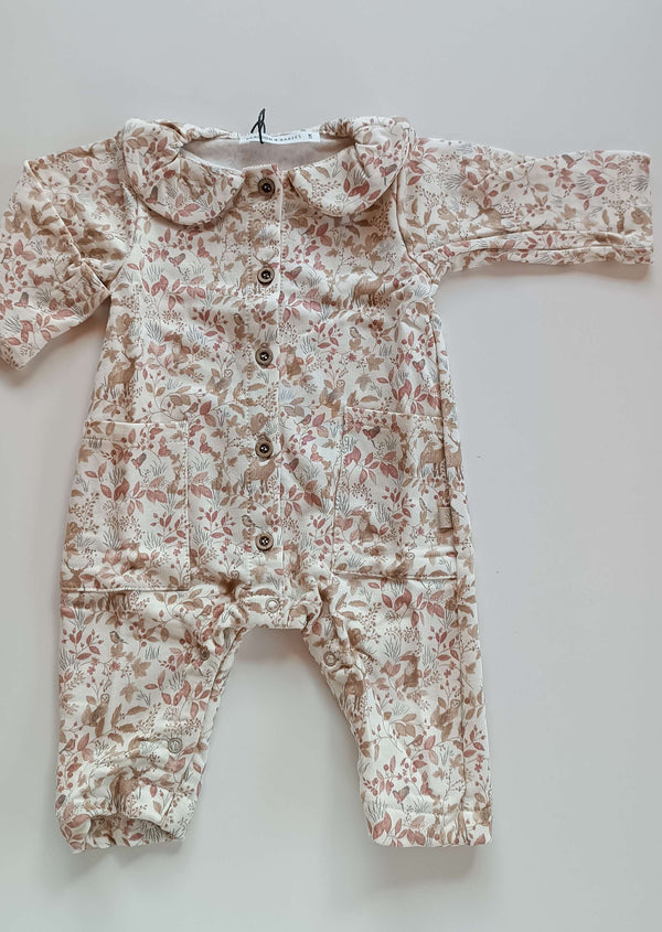 BAMBOOM TUTINA CON TASCHE E PIEDI AUTUMN FOREST