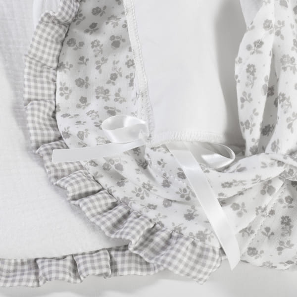 PASITO A PASITO SACCO NANNA LITTLE BLOOM FLOWER GREY TOG 2.5