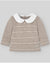 PAZ RODRIGUEZ COMPLETO COTONE/CASHMERE LAVORATO COLLO TONDO TORTORA