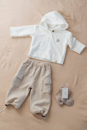BAMBOOM PANTALONI CARGO COMFY SAND