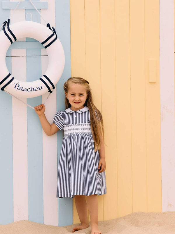 PATACHOU ABITO IN POPELINE BLU NAVY