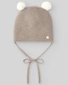 PAZ RODRIGUEZ CAPPELLO CASHMERECOM POMPOM ESSENCIAL TORTORA