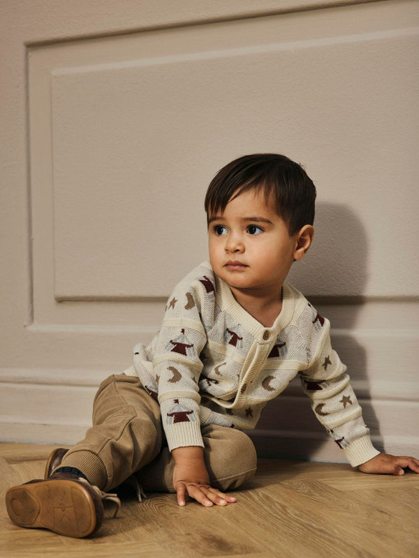 LIL ATELIER CARDIGAN TURTLEDOVE