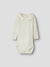 NAME IT BODY pura lana merino con colletto pizzo snow white