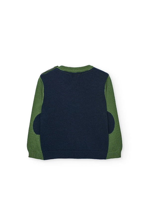 BOBOLI MAGLIONE VERDE A ROMBI 712369