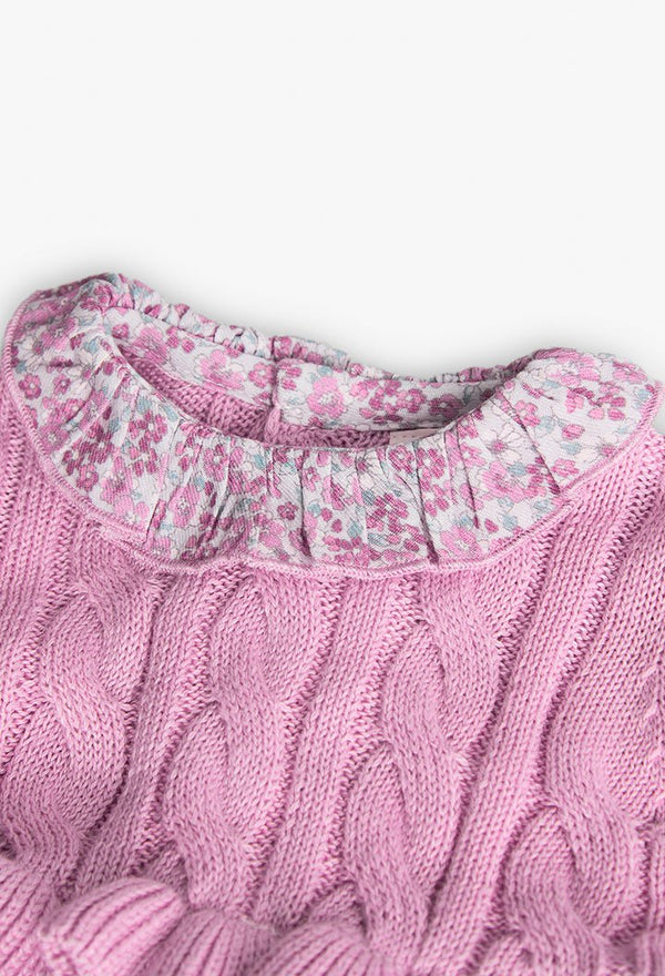 BOBOLI VESTITO BIMBA ROSA A FIORI
