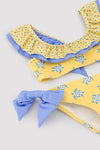 YSABEL MORA Bikini da bambina con volant e fiocchi, stampa tartaruga 95150