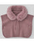 PAZ RODRIGUEZ PONCHO "ESENCIAL" CON PELLICCIA ROSA BLUSH