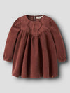 LIL ATELIER ABITO A COSTE CON RICAMO MAHOGANY