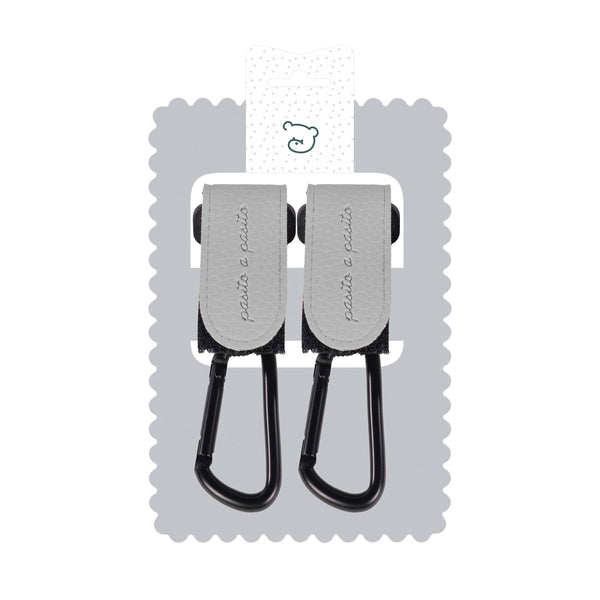 PASITO A PASITO SET DI 2 GANCI PER PASSEGGINO ICON SMOKE