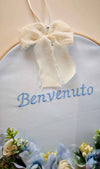 FUORIPORTA ARTIGIANALE CON SCRITTA "BENVENUTO"