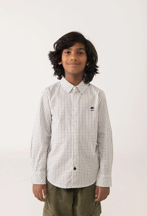 BOBOLI CAMICIA GRIGIA CON MICRO POIS 732035