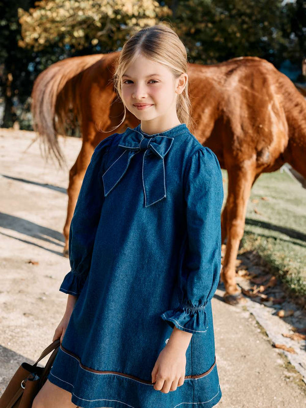 PATACHOU ABITO DENIM BLUE PAP/VET4333428