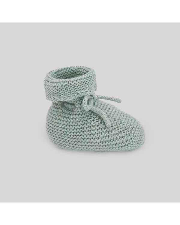 PAZ RODRIGUEZ SCARPINE IN LANA VERDE POLVERE