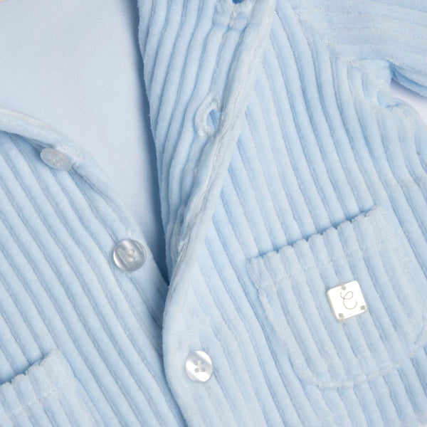 CHICCO CARDIGAN CON CAPPUCCIO AZZURRO