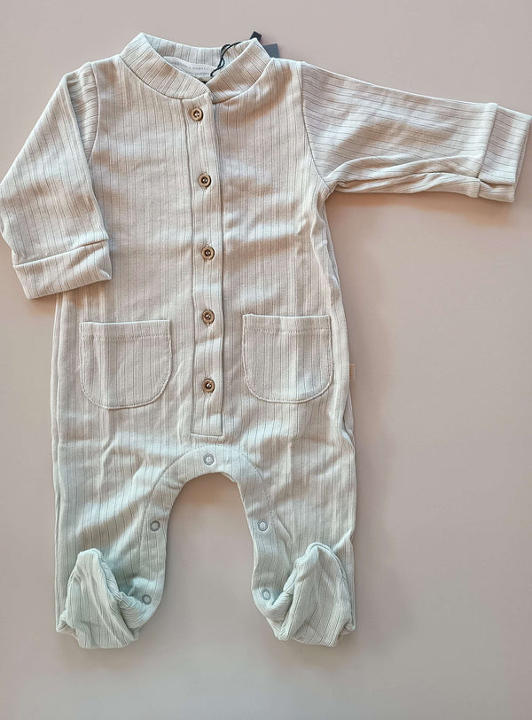 BAMBOOM TUTINA BIMBO CON PIEDI E BOTTONCINI DAVANTI SKY GREY