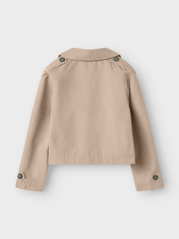 NAME IT TRENCH CORTO SAVANNAH TAN