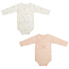 BIMBIDREAMS SET 2PZ BODY MANICA LUNGA 50%BAMBù50%COTONE 0-1 MESE MONET BL2R0114