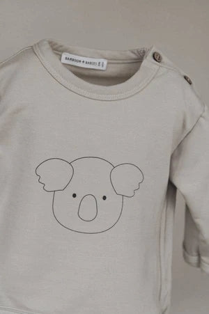 BAMBOOM MAGLIA CON STAMPA KOALA SAND