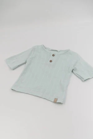 BAMBOOM T-SHIRT MANICHE CORTE BLU BLUSH
