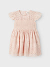 LIL ATELIER ABITO PIZZO SAN GALLO PEACH BLUSH