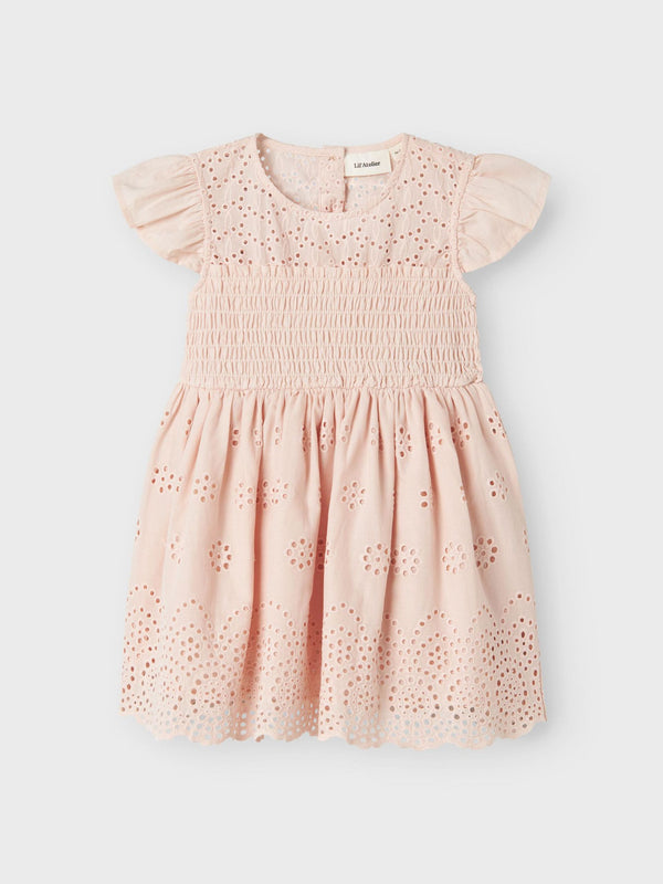 LIL ATELIER ABITO PIZZO SAN GALLO PEACH BLUSH