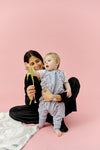 MOLIS&CO Sacco Nanna Con piedini - Blue Garden - TOG 0.5