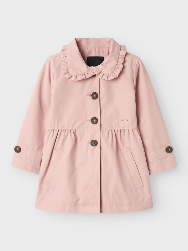 NAME IT TRENCH PALE MAUVE
