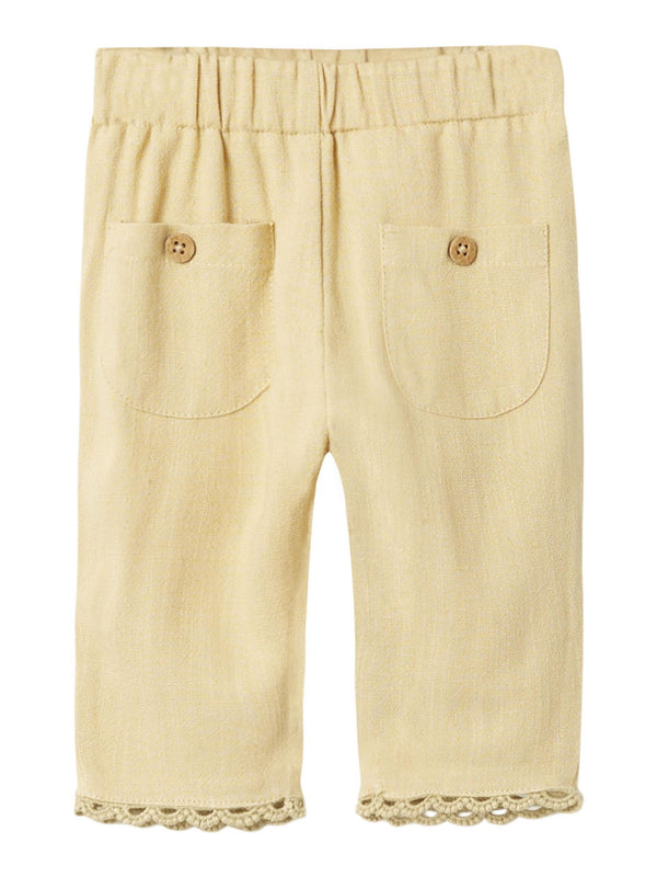 LIL ATELIER PANTALONE GIALLO SABBIA