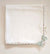 BABYGI QUADRATO JERSEY 67X67CM BIANCO BORDO FIORI CON FIOCCHETTO VICHY MENTA PI100G