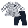CHICCO COMPLETO T-SHIRT MANICA LUNGA E LEGGINGS BLU