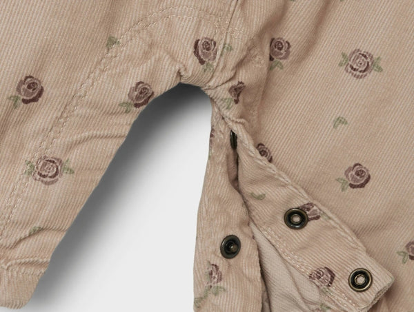 LIL ATELIER SALOPETTE GRAY MORN/FLOWER