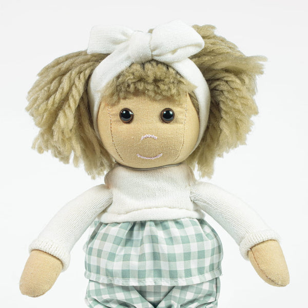 PASITO A PASITO Cris Doll Dress Tom Green Vichy Checks