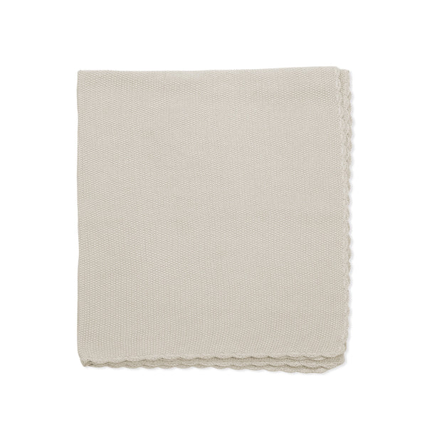 PASITO A PASITO COPERTA PER NEONATI IN TRICOT BEIGE