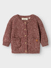 LIL ATELIER CARDIGAN HOT CHOCOLATE