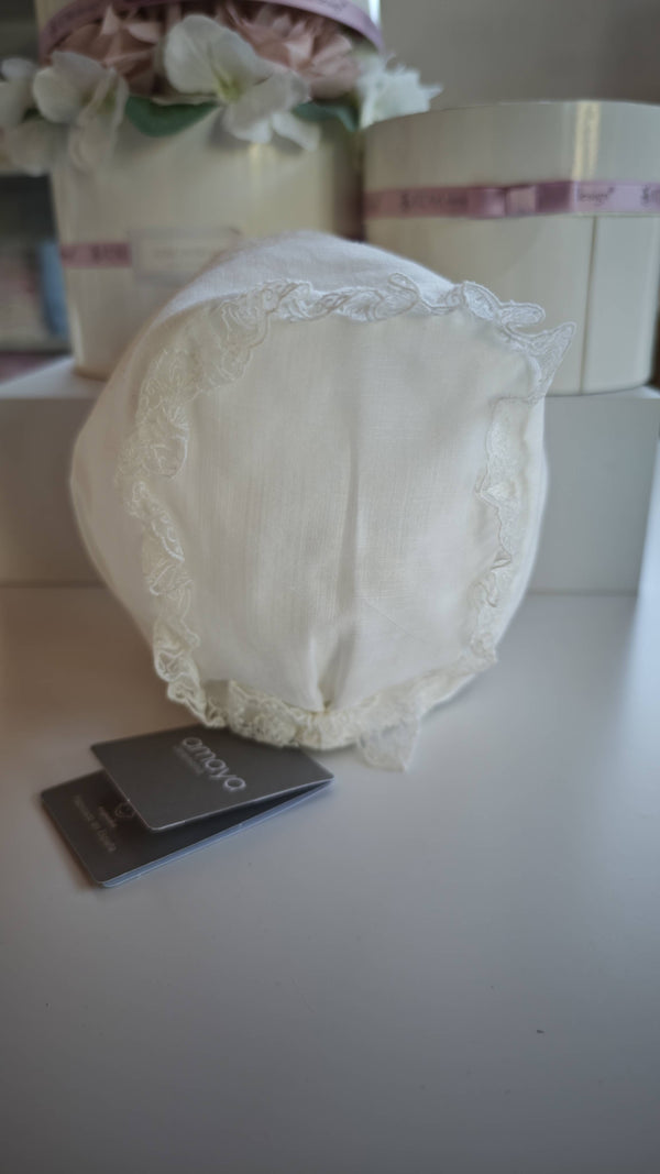 AMAYA CUFFIA CRUDO IN ORGANZA CON PIZZO 190022