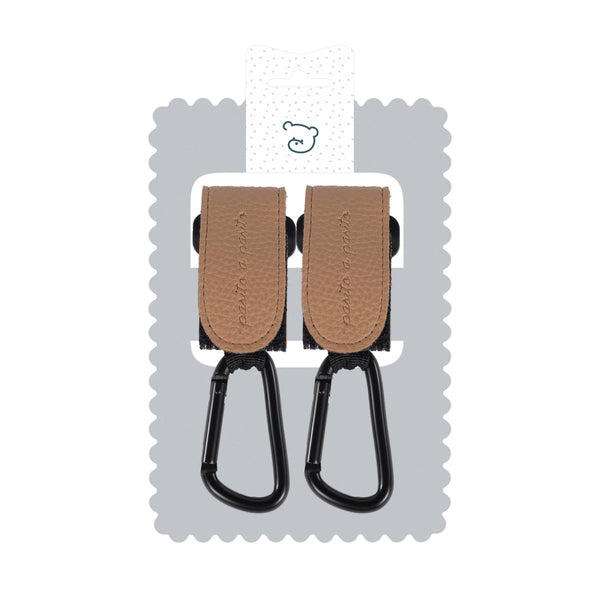 PASITO A PASITO SET DI 2 GANCI PER PASSEGGINO ICON CARAMEL