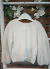 LALALU' MAGLIA ALPACA BIMBA LATTE