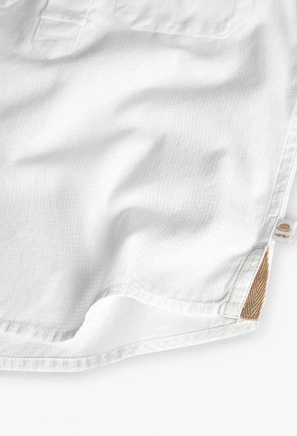 BOBOLI CAMICIA LINO BIANCA