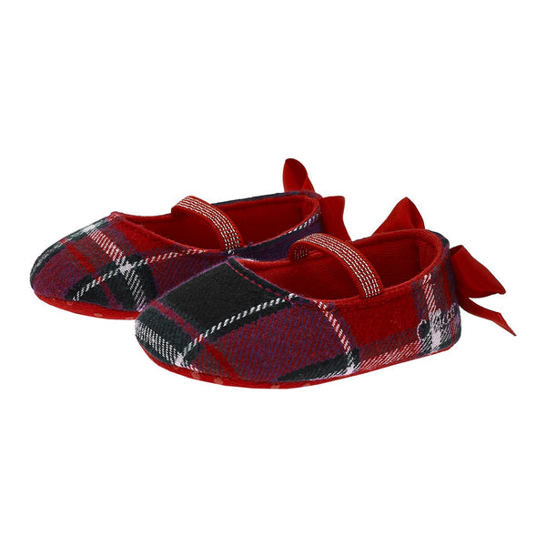 CHICCO SCARPINA CULLA BEBE'/BALLERINA OCET RED TARTAN